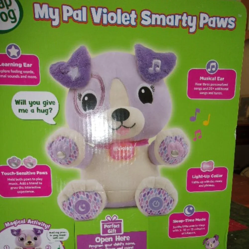 Leapfrog Violet My Pal Smarty Paws Interactive Plush Puppy New